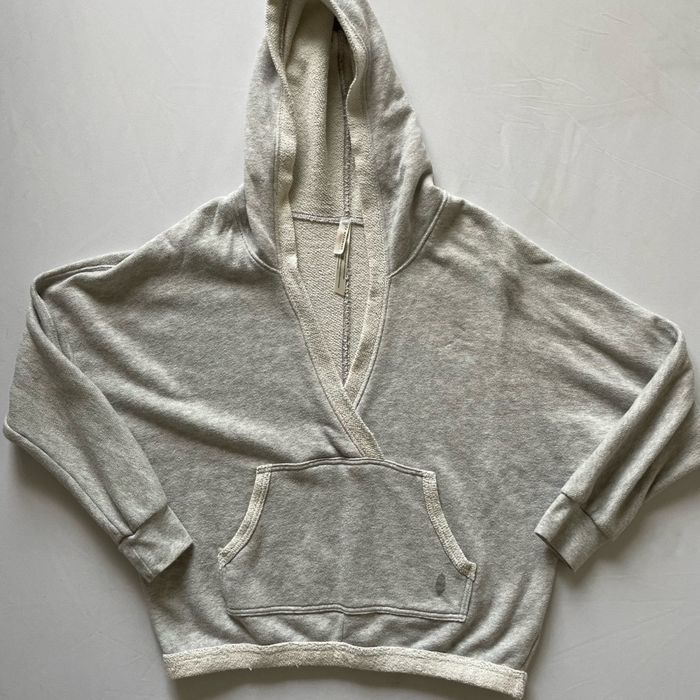 Free People Movement Gray Athletic Hoodie Sweatshirt Small - Picture 4 of 11
